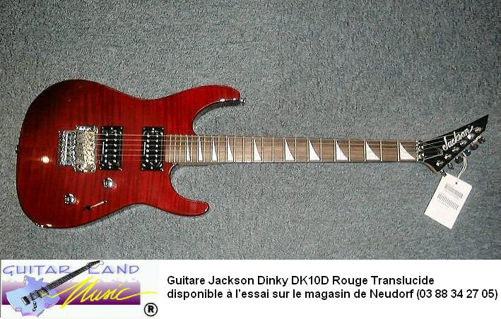 Guitare Jackson Dinky DX10D Rouge Translucide